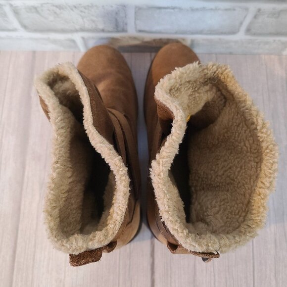 Caterpillar CAT Women's Jory Combat Boots Brown Suede Leather US Size 7.5 - Picture 6 of 8